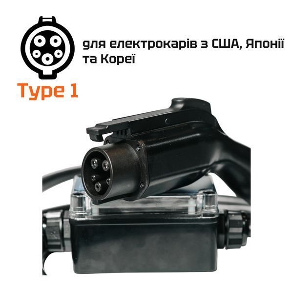 Зарядка для электромобиля Type 1 Eveus Pro 7квт 32А Wi-Fi (5 PIN)